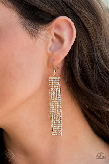 Top Down Shimmer Gold Earrings