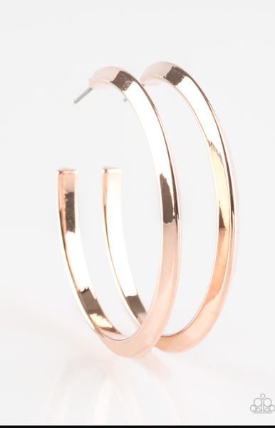 Some Like It Haute Rose Gold Hoop Earrings