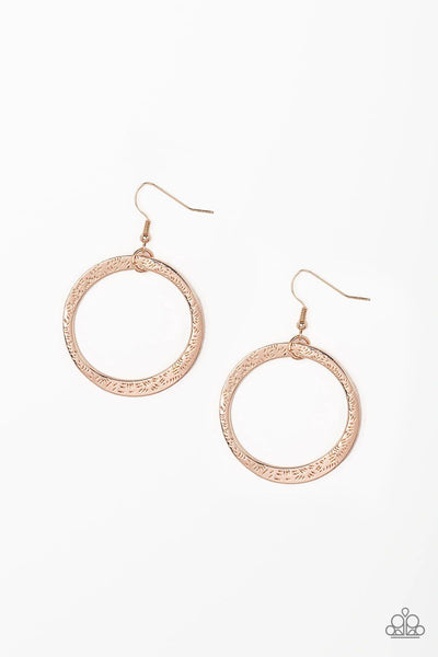 Wildly Wild Rose Gold Hoop Earrings