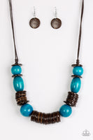You Better Belize It Blue Necklace