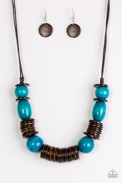 You Better Belize It Blue Necklace