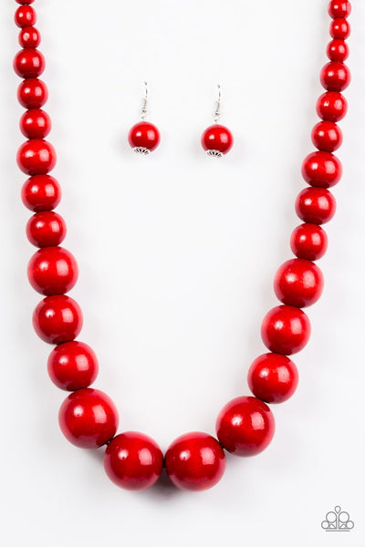 Effortlessly Everglades Red Necklace