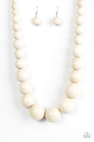 Effortlessly Everglades White Necklace