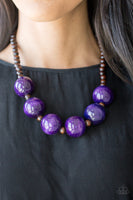 Oh My Miami Purple Necklace