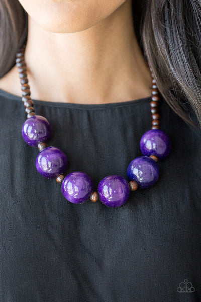 Oh My Miami Purple Necklace
