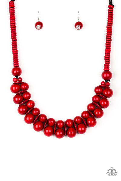 Carribean Cover Girl Red Necklace