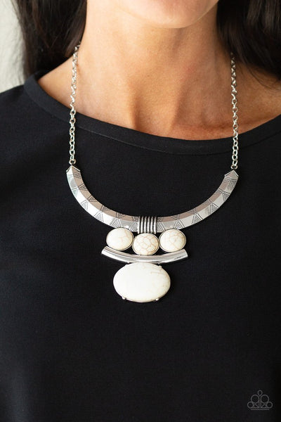 Commander In Chiefette White Necklace
