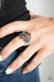 Triple Whammy Brown Ring