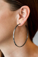 Full On Radical Black Hoop Earring