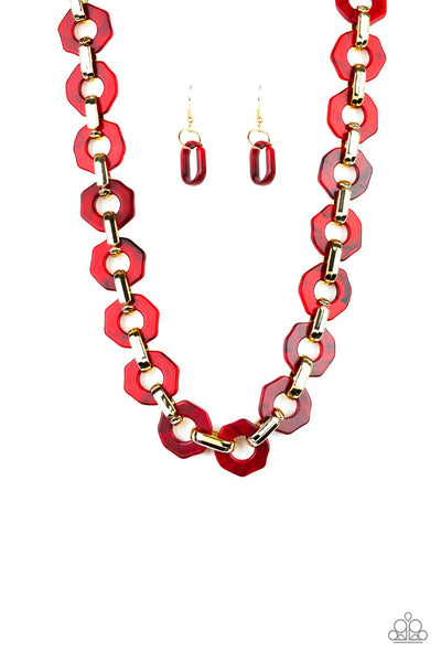 Fashionista Fever Red Necklace