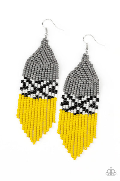 Beautifully BEADazzling- Silver Earrings