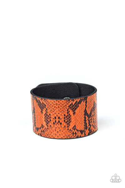 Its A Jungle Out There Orange Urban Bracelet