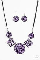 Here Kitty Kitty Purple Necklace
