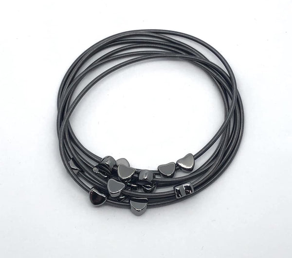 Charmingly Cupid Black Bracelet