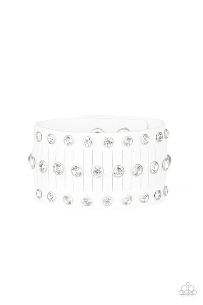 Now Taking The Stage White Bracelet