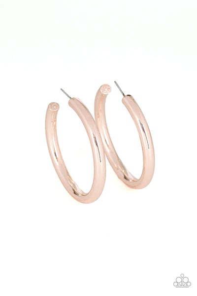 Hoop Hustle Rose Gold Earrings