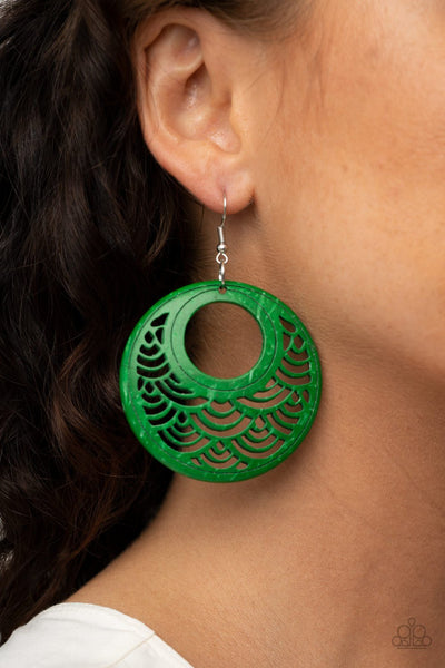Tropical Canopy Green Earring