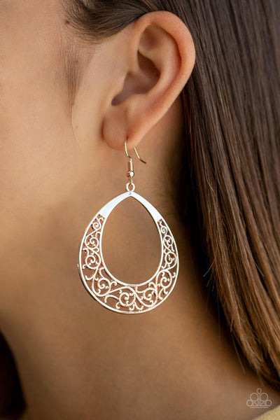 Vineyard Venture Rose Gold Hoop Earrings