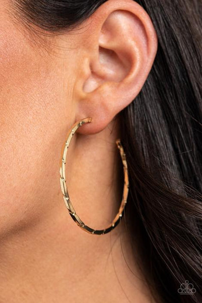 Unregulated Gold Hoop Earrings