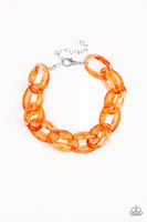 Ice Ice Baby Orange Bracelet