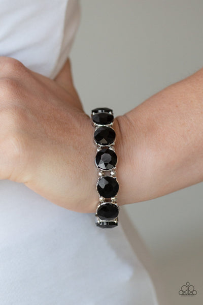 Glitzy Glamourous Black Bracelet