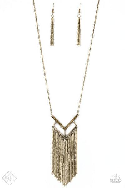 Alpha Glam Brass Necklace