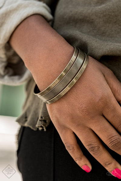 Big Mash Up Brass Bracelet