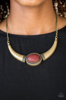 Cause A Steer Brass Necklace
