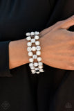 Demurely Debutante White Bracelet
