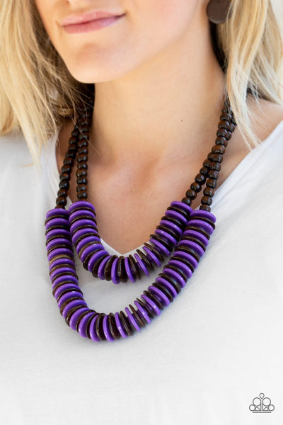 Dominican Disco Purple Necklace