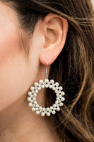 Pearly Poise-White Earring