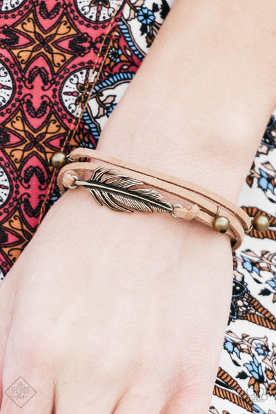 Fearless Falcon Brass Bracelet