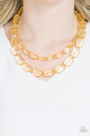 Ice Bank Gold Necklace