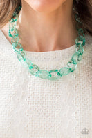 Ice Queen Green Necklace