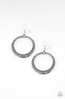 Miyan Mantra Silver Hoop Earrings