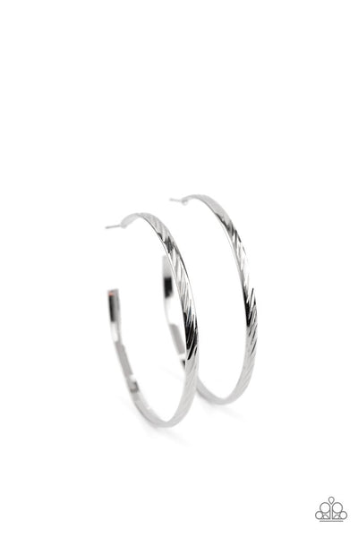 Reporting for Duty- Silver Hoop