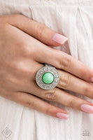 Treasure Chest Shimmer Green Ring