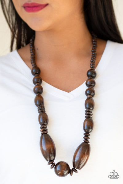 Summer Breezin' Brown Necklace