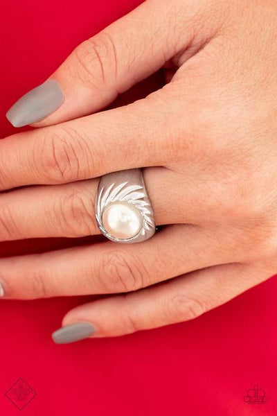 Wall Street Whimsical White Ring