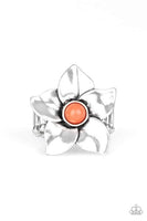 Ask For Flowers Orange Ring