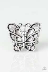 Sky High Butterfly Silver Ring