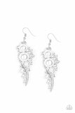 High End Elegance White Earrings