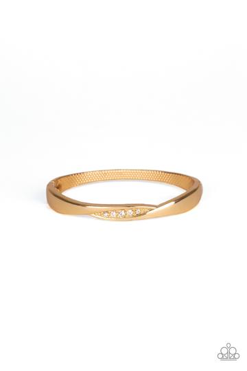 Glittering Grit Gold Bracelet