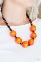 Oh My Miami Orange Necklace