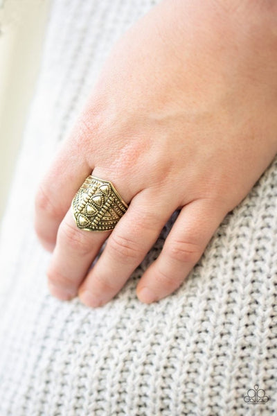 Texture Tracker Silver Ring