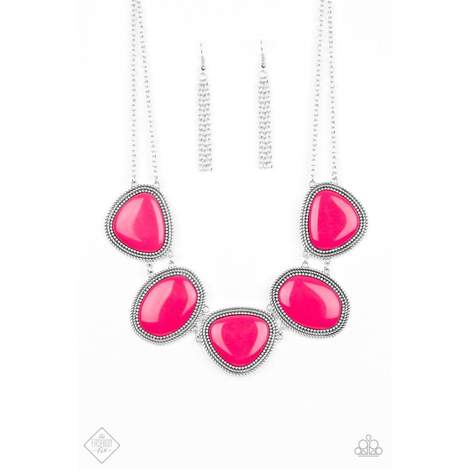 Viva La Vivid Pink Necklace