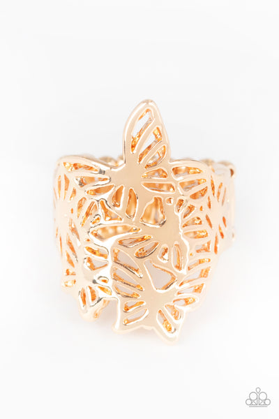 Banded Butterflies-Gold Ring