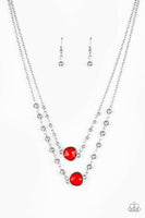 Colorfully Charming-Red Necklace