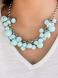 Walk This Broadway Blue Necklace
