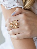 Magnolia Mansions Gold Ring